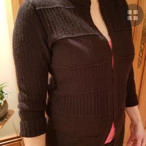 Women's Black Twin Set Cardigan/Cami